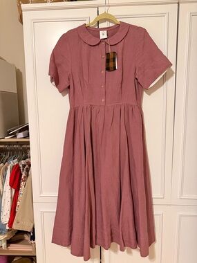 Son de Flor Classic Dress, Short Sleeve - Phlox Purple / L